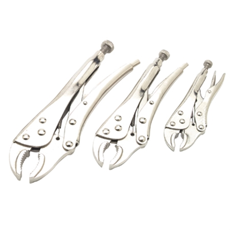 PERFORMANCE TOOL 3pc Lock Grip Plier Set W1107DB